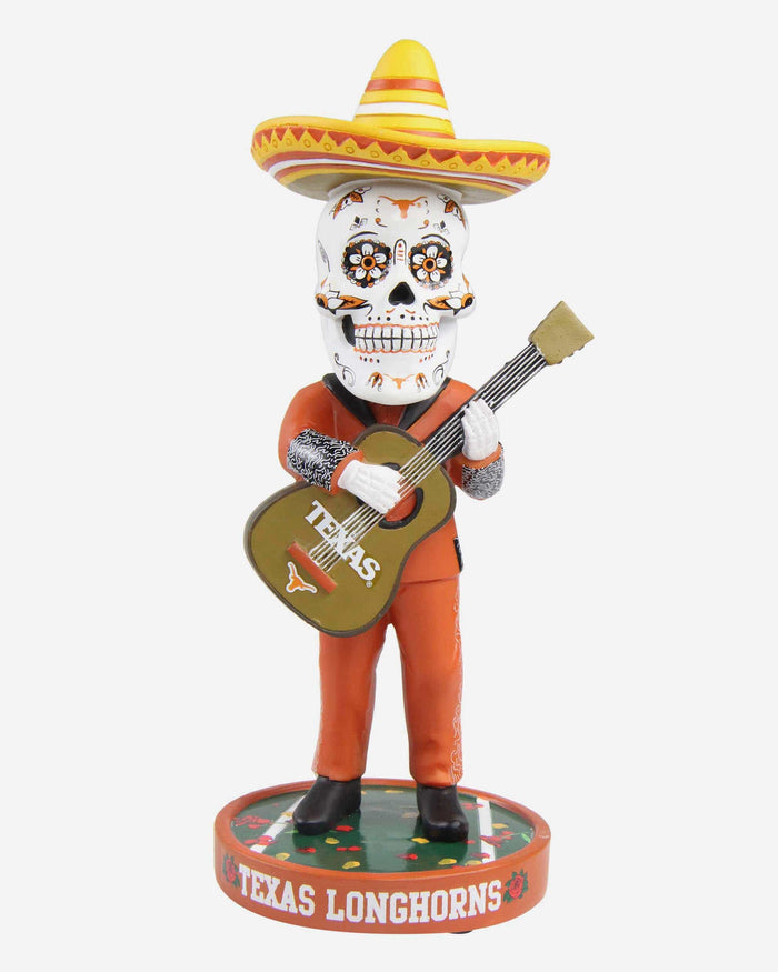 Texas Longhorns Day Of The Dead Guitar Bobblehead FOCO - FOCO.com