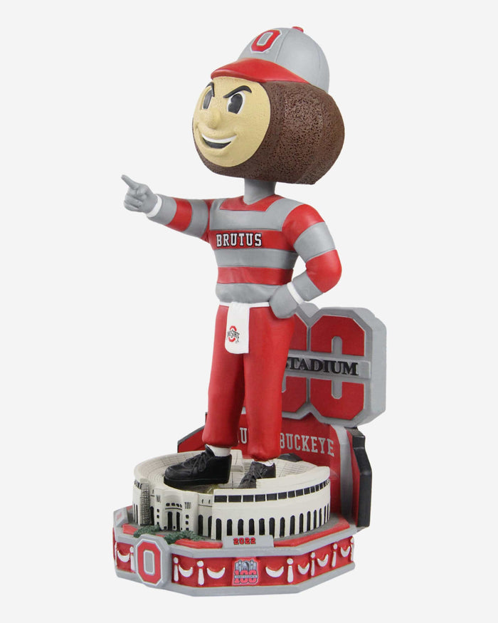 Brutus Buckeye Ohio State Buckeyes Stadium 100th Anniversary Mascot Bobblehead FOCO - FOCO.com