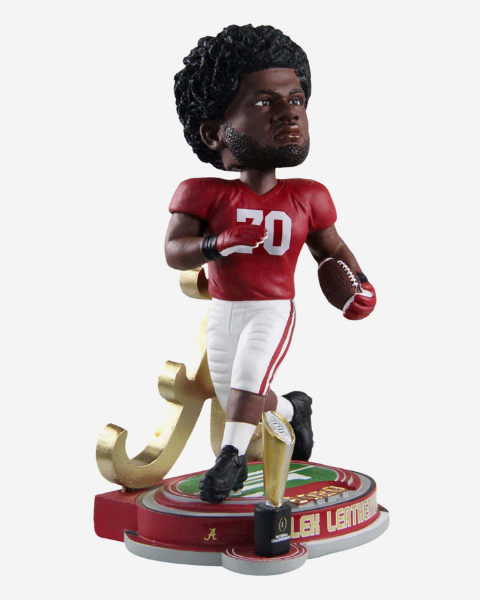 Alex Leatherwood Alabama Crimson Tide 2020 National Championship Trophy Stadium Bobblehead FOCO - FOCO.com