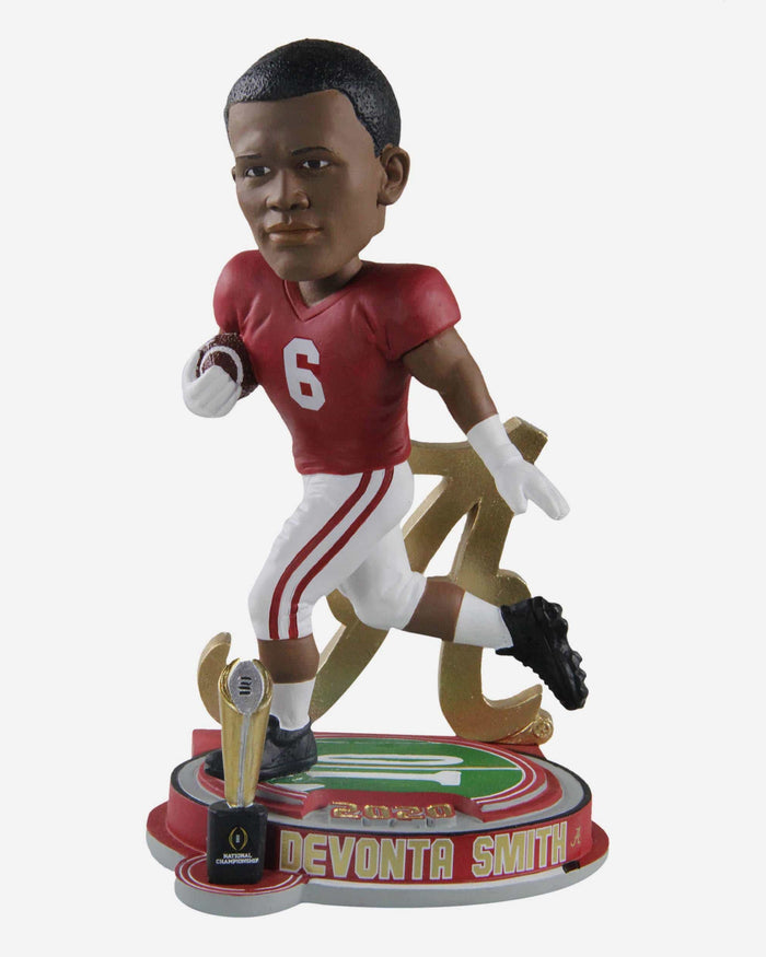 Devonta Smith Alabama 2020 National Championship Trophy Stadium Bobblehead FOCO - FOCO.com