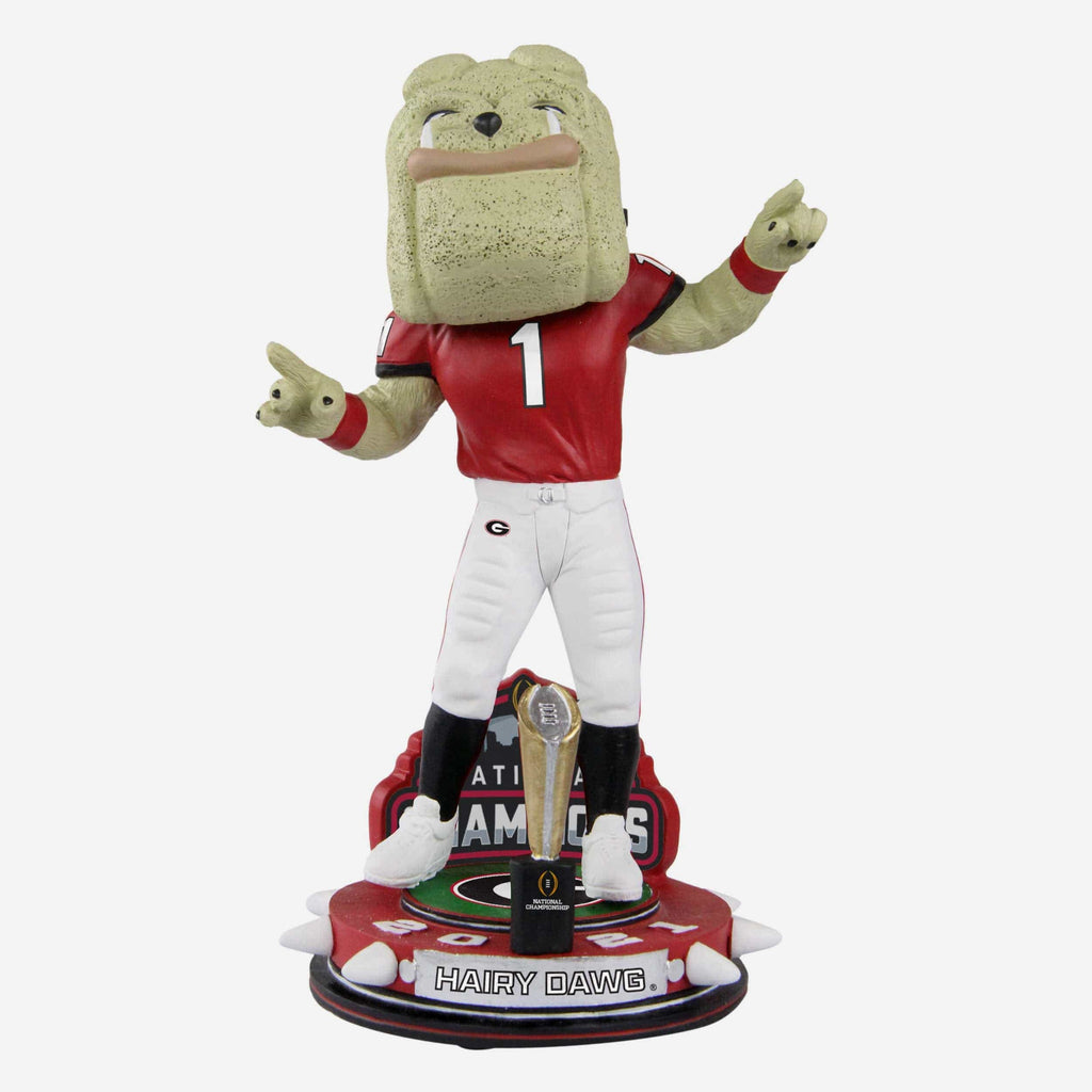 Hairy Dawg Georgia Bulldogs 2021 Football National Champions Trophy Stadium Mascot Bobblehead FOCO - FOCO.com