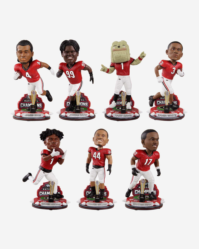 Georgia Bulldogs 2021 Football National Champions Trophy Stadium Bobblehead Set FOCO - FOCO.com