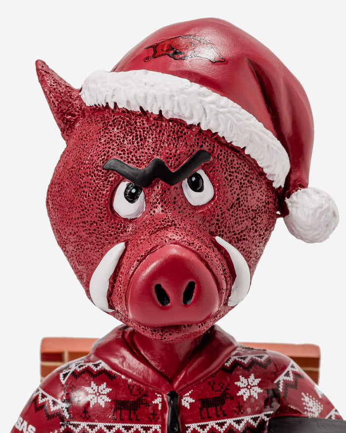 Big Red Arkansas Razorbacks Holiday Mascot Bobblehead FOCO - FOCO.com