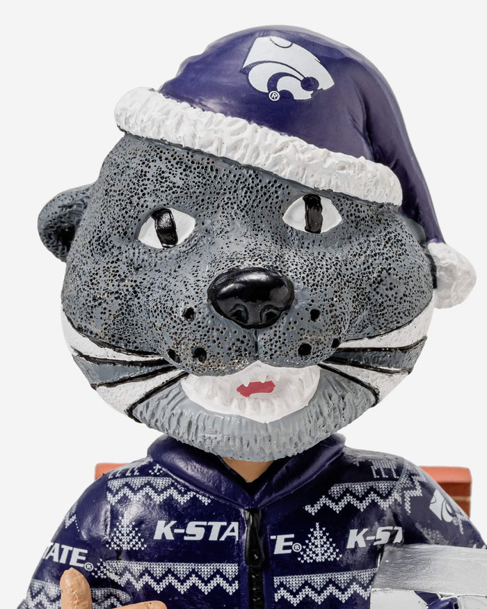 Willie The Wildcat Kansas State Wildcats Holiday Mascot Bobblehead FOCO - FOCO.com