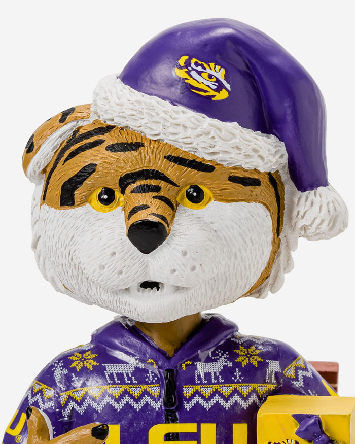 Mike The Tiger LSU Tigers Holiday Mascot Bobblehead FOCO - FOCO.com
