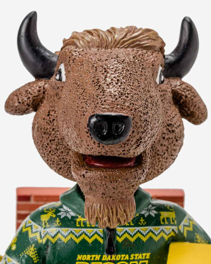 Thundar North Dakota State Bison Holiday Mascot Bobblehead FOCO - FOCO.com
