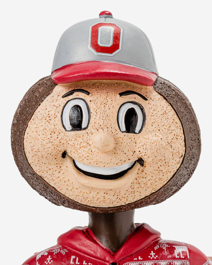 Brutus Buckeye Ohio State Buckeyes Holiday Mascot Bobblehead FOCO - FOCO.com