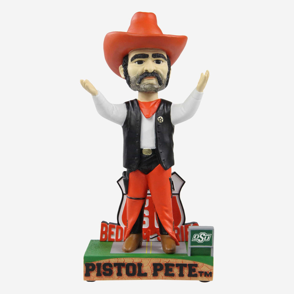 Pistol Pete Oklahoma State Cowboys Rival Connect Mascot Bobblehead FOCO - FOCO.com