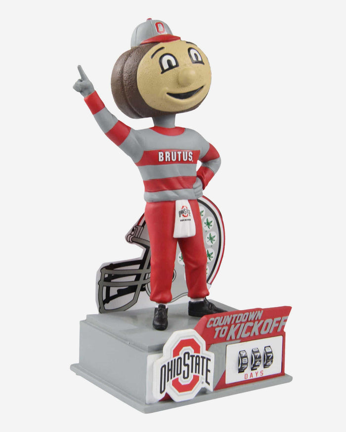 Brutus Buckeye Ohio State Buckeyes Countdown To Kickoff Mascot Bobblehead FOCO - FOCO.com