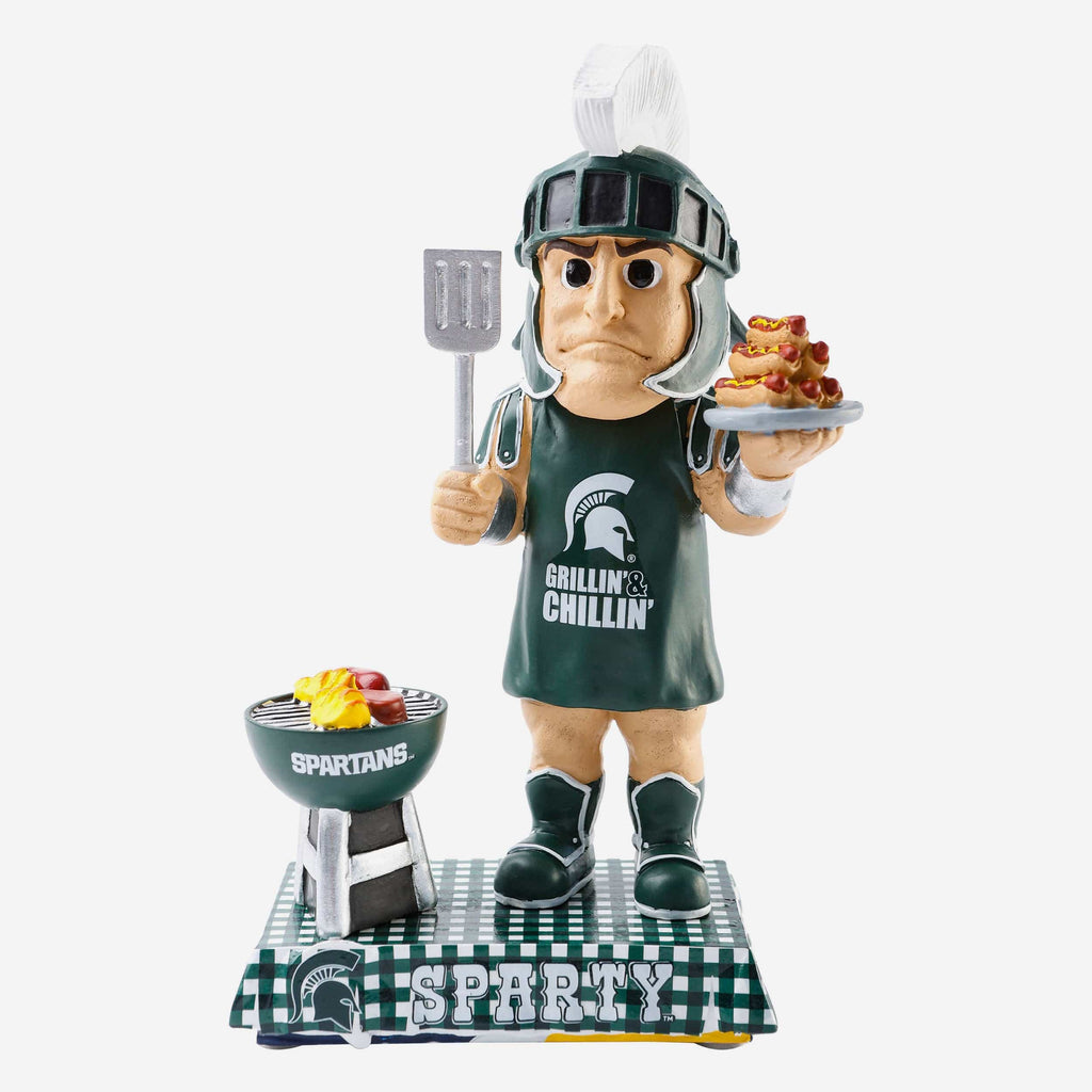 Sparty Michigan State Spartans Memorial Day Mascot Bobblehead FOCO - FOCO.com