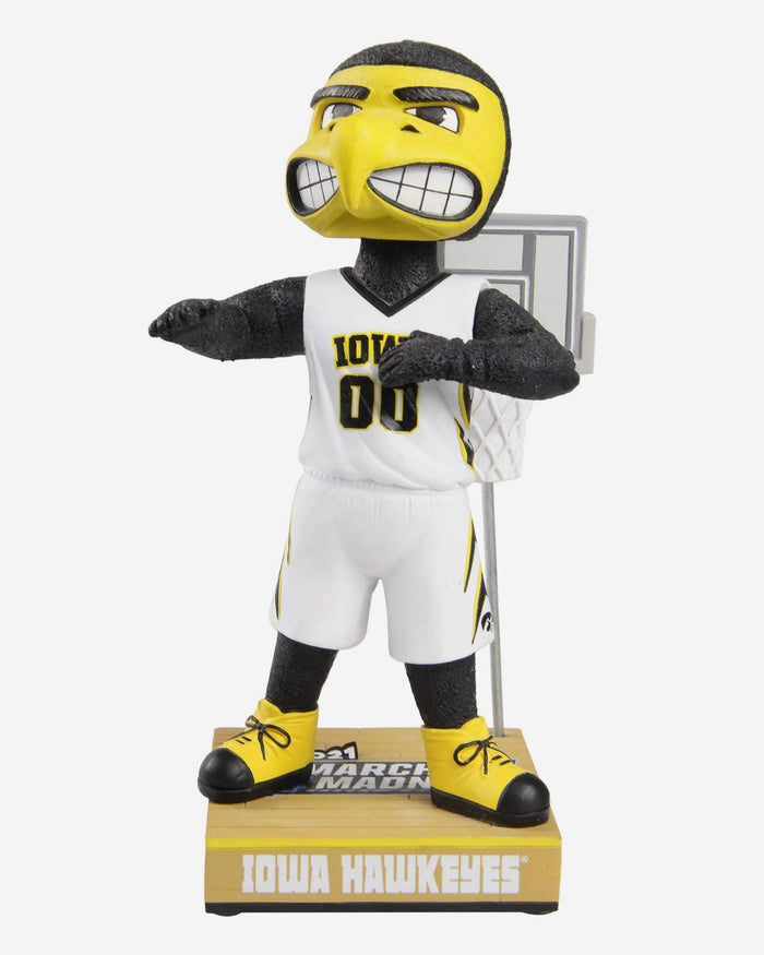 Herky The Hawk Iowa Hawkeyes March Madness Mascot Bobblehead FOCO - FOCO.com