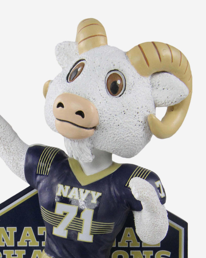 Bill the Goat Navy Midshipmen Mascot National Championship Rings Bobblehead FOCO - FOCO.com