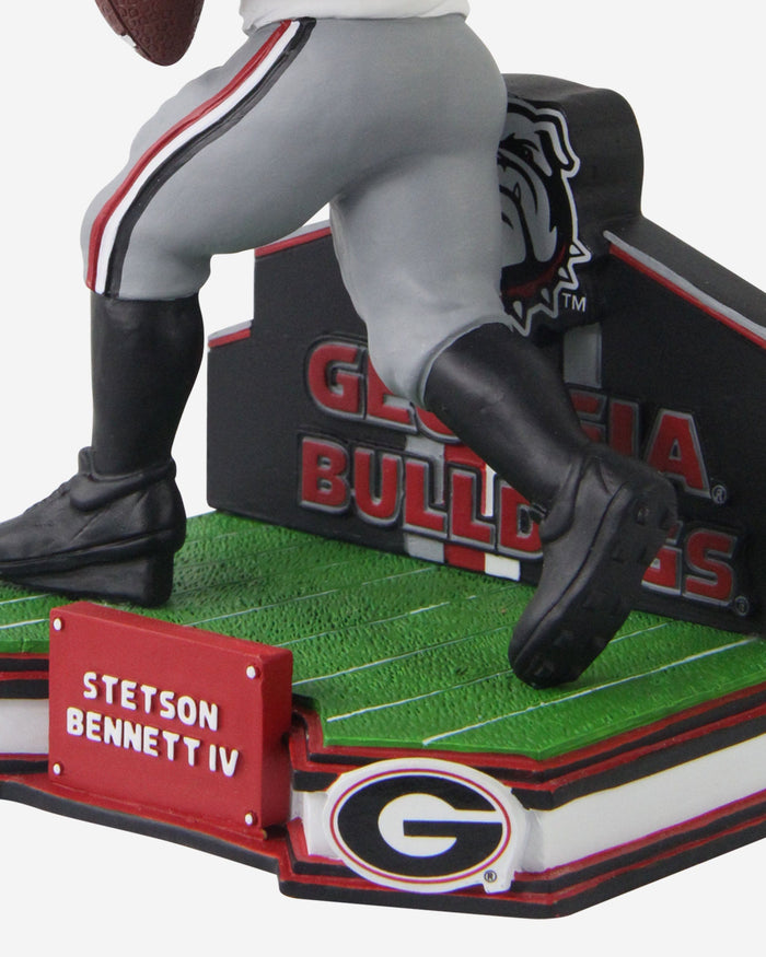 Stetson Bennett Georgia Bulldogs Football White Uniform Student Athlete Bobblehead FOCO - FOCO.com