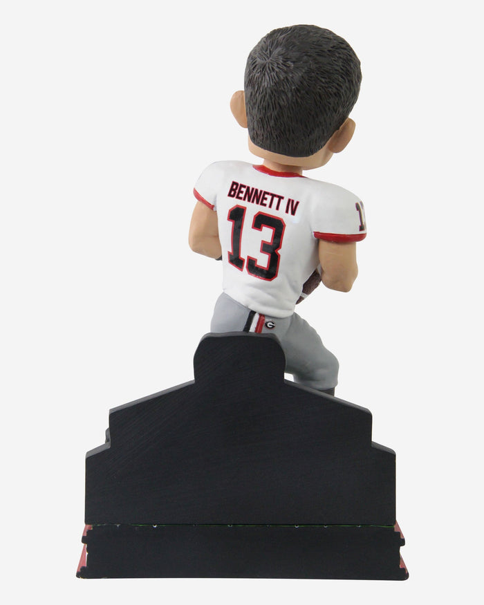 Stetson Bennett Georgia Bulldogs Football White Uniform Student Athlete Bobblehead FOCO - FOCO.com