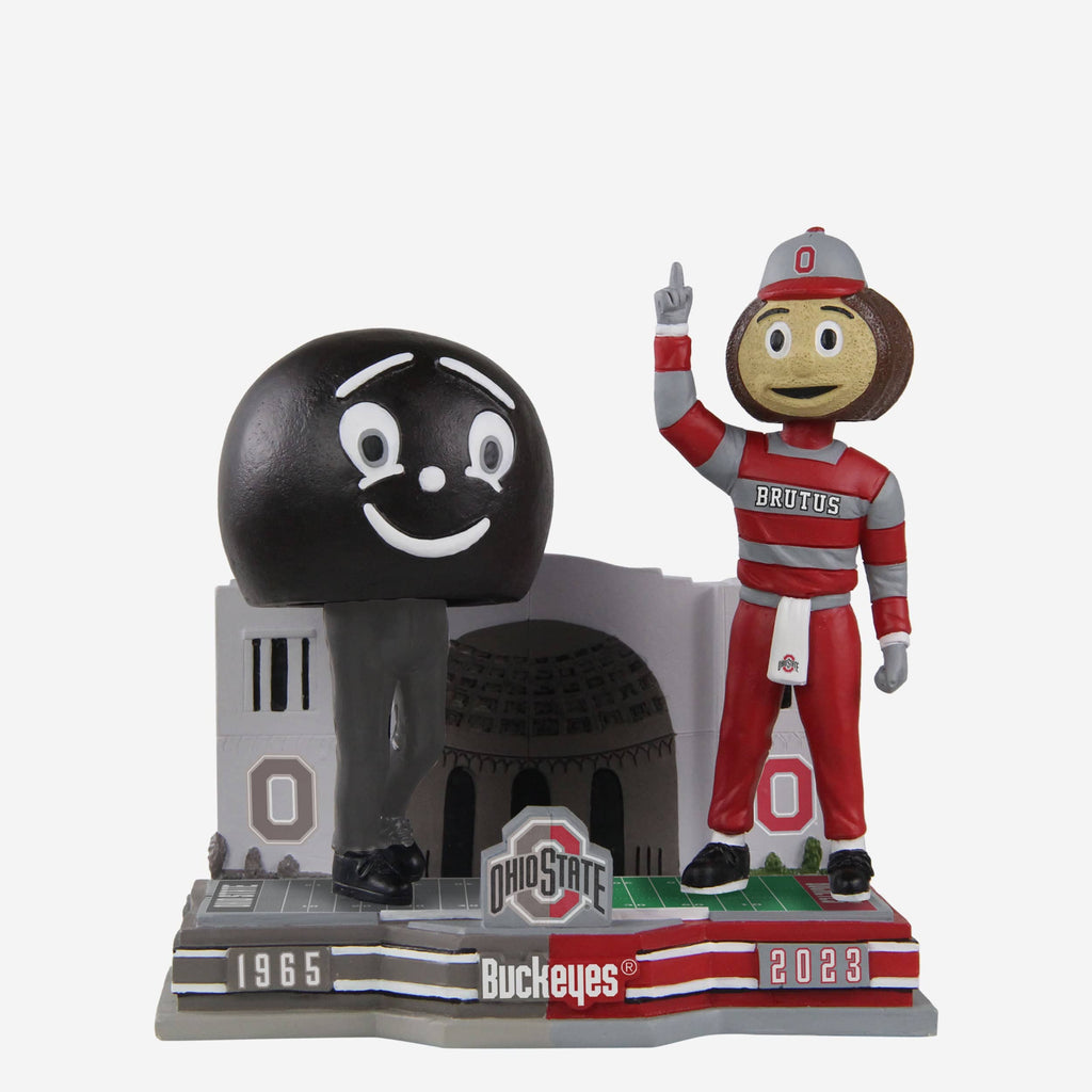 Brutus Buckeye Ohio State Buckeyes Then And Now Bobblehead FOCO - FOCO.com
