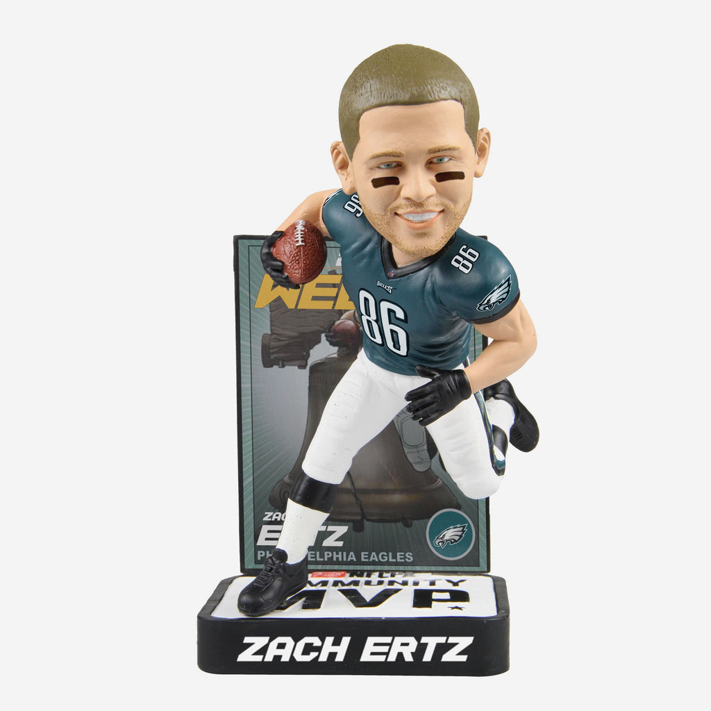 Zach Ertz Philadelphia Eagles 2018 Community MVP Award Bobblehead FOCO - FOCO.com