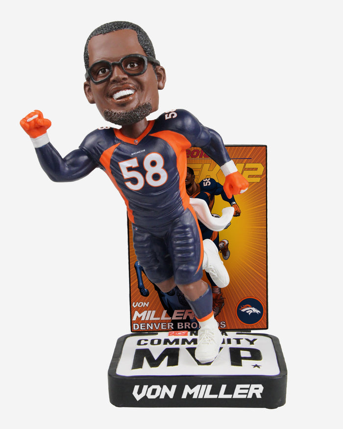 Von Miller 2018 Community MVP Award Bobblehead FOCO - FOCO.com