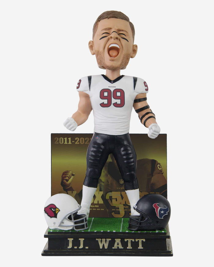 JJ Watt Houston Texans & Arizona Cardinals Retirement Bobblehead FOCO - FOCO.com