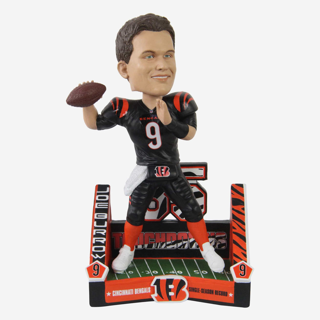 Joe Burrow Cincinnati Bengals Franchise Single-Season Passing Touchdown Record Bobblehead FOCO - FOCO.com