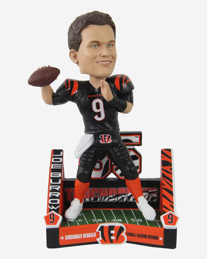 Joe Burrow Cincinnati Bengals Franchise Single-Season Passing Touchdown Record Bobblehead FOCO - FOCO.com