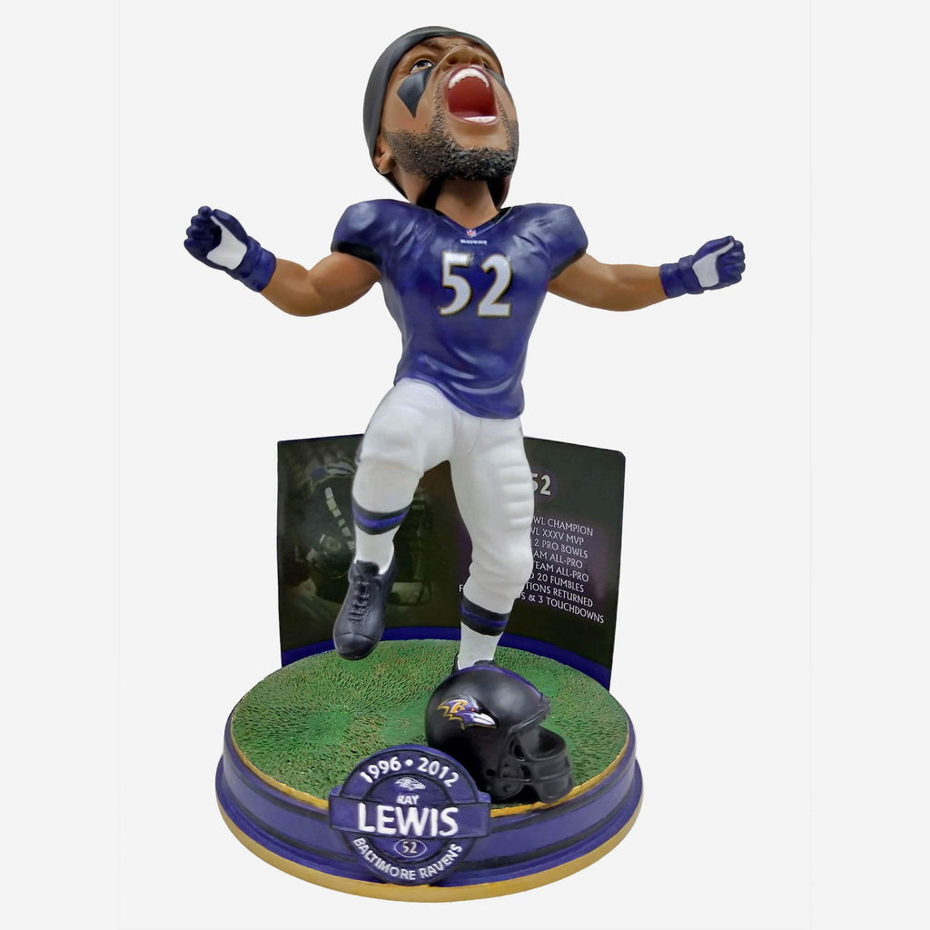 Ray Lewis Baltimore Ravens NFL Career Stats Bobblehead FOCO - FOCO.com