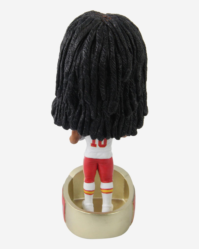 Isiah Pacheco Kansas City Chiefs Super Bowl LVII Champions Ring Base Bighead Bobblehead FOCO - FOCO.com