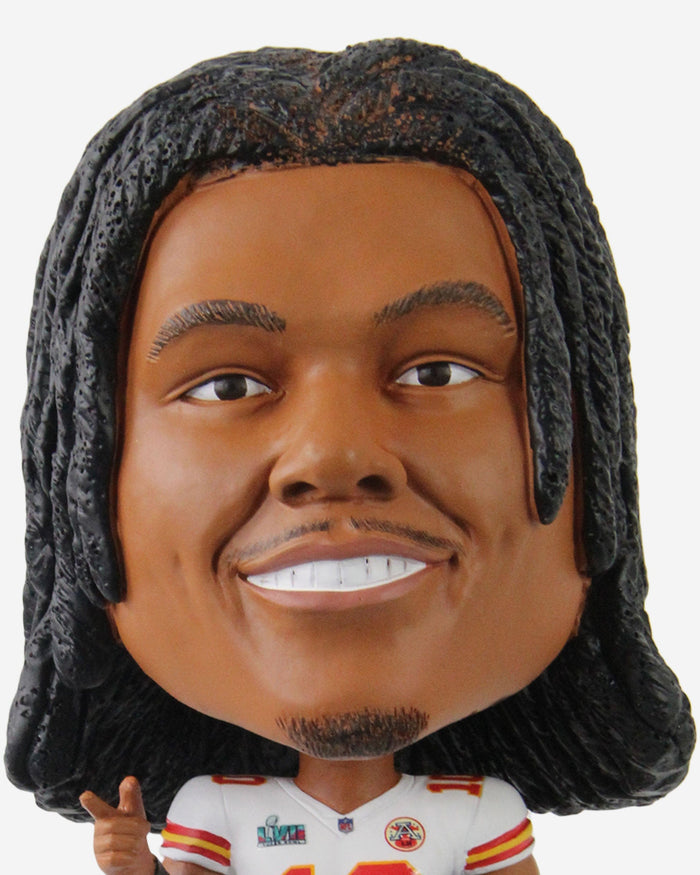 Isiah Pacheco Kansas City Chiefs Super Bowl LVII Champions Ring Base Bighead Bobblehead FOCO - FOCO.com