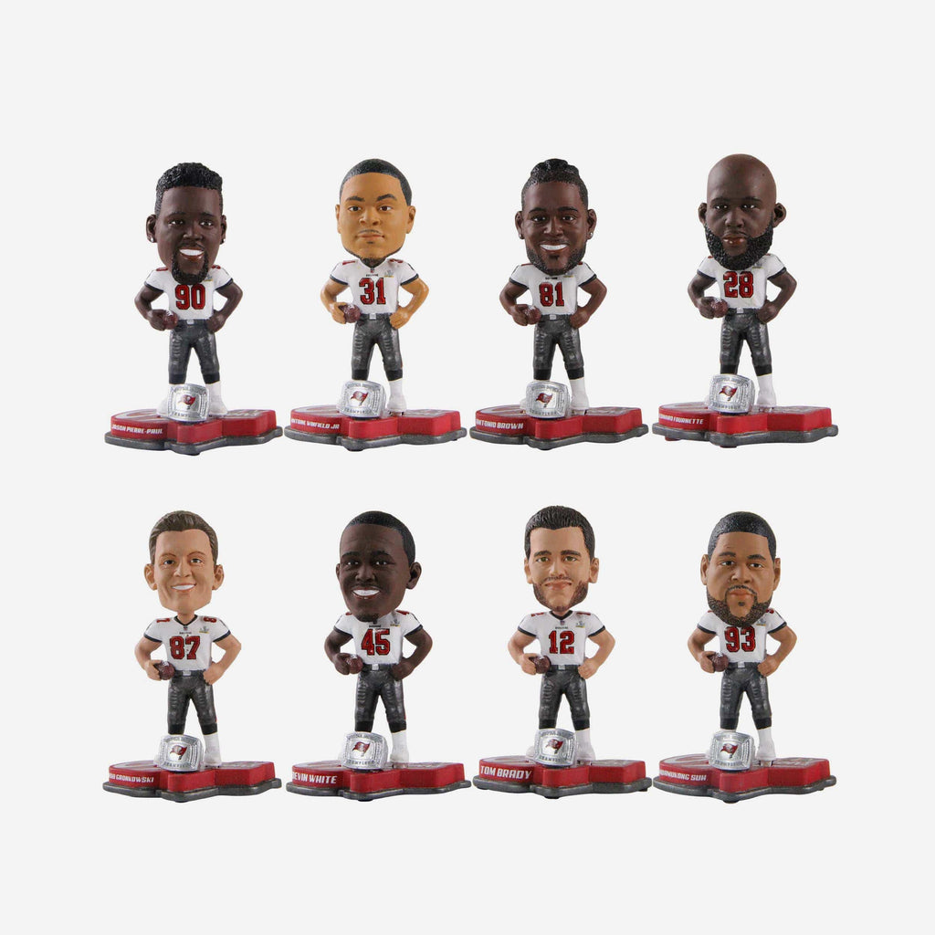 Tampa Bay Buccaneers Champions Commemorative Mini Bobblehead Box Set FOCO - FOCO.com