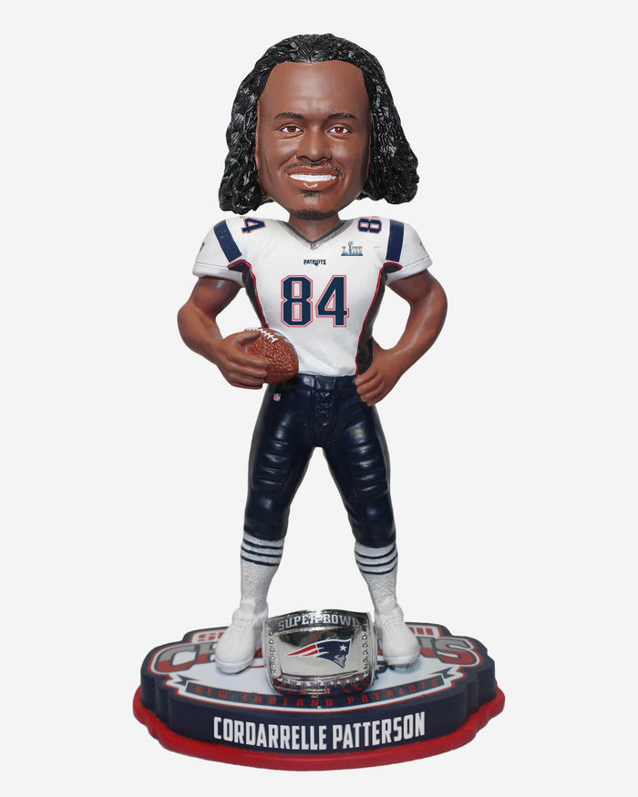 Cordarrelle Patterson New England Patriots Super Bowl LIII Champions Bobblehead FOCO - FOCO.com