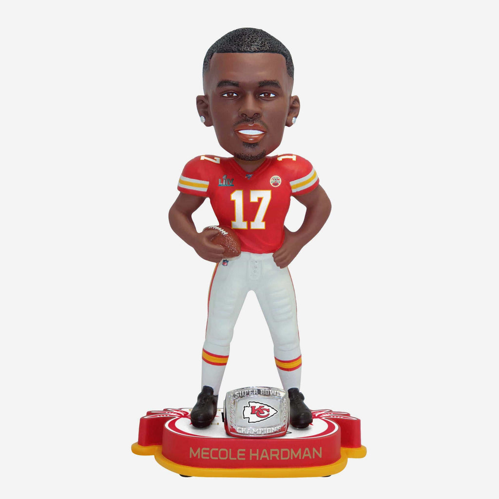 Mecole Hardman Kansas City Chiefs Super Bowl LIV Champions Bobblehead FOCO - FOCO.com