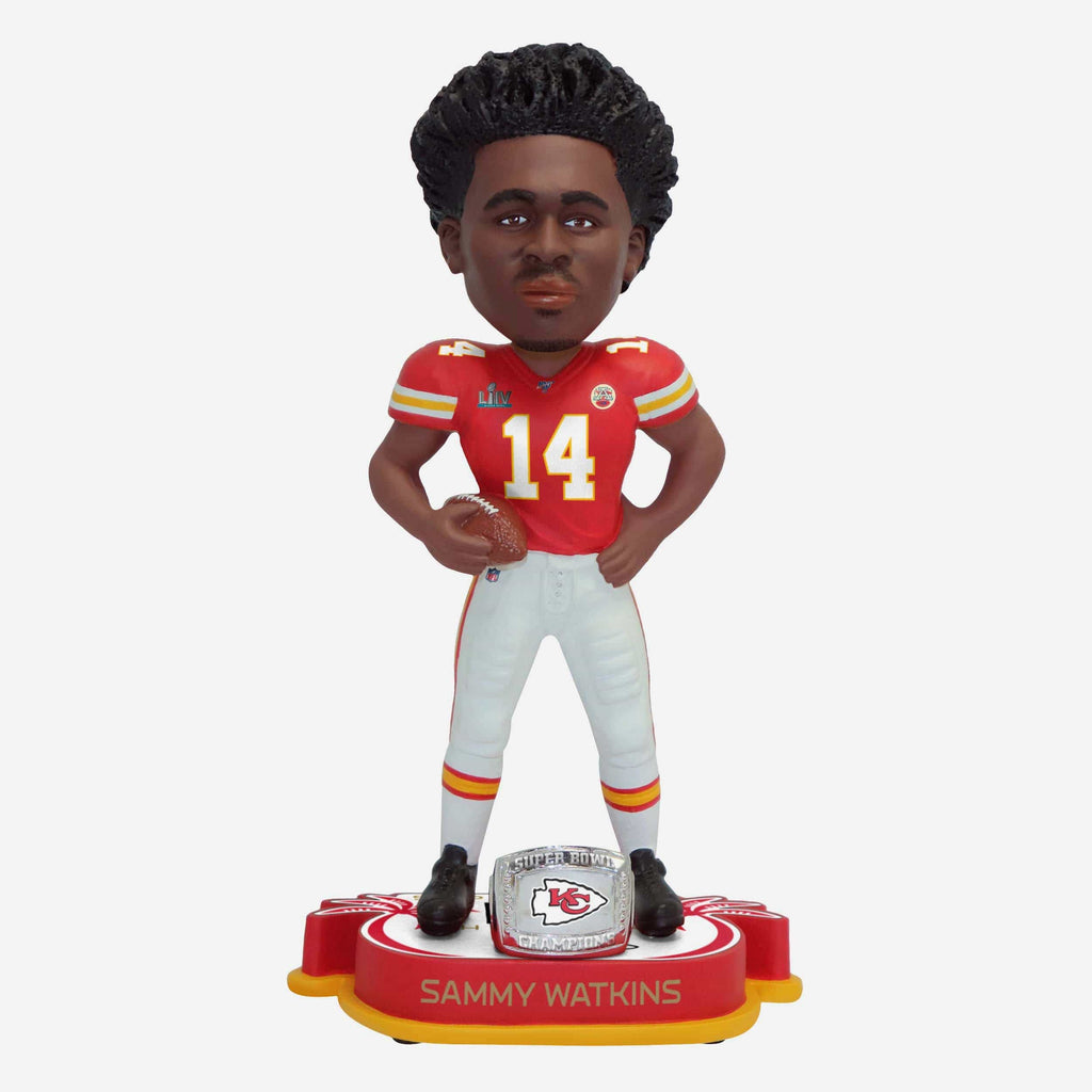 Sammy Watkins Kansas City Chiefs Super Bowl LIV Champions Bobblehead FOCO - FOCO.com