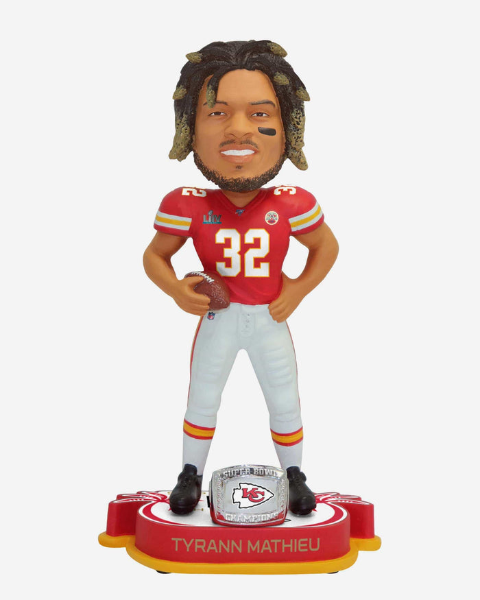 Tyrann Mathieu Kansas City Chiefs Super Bowl LIV Champions Bobblehead FOCO - FOCO.com