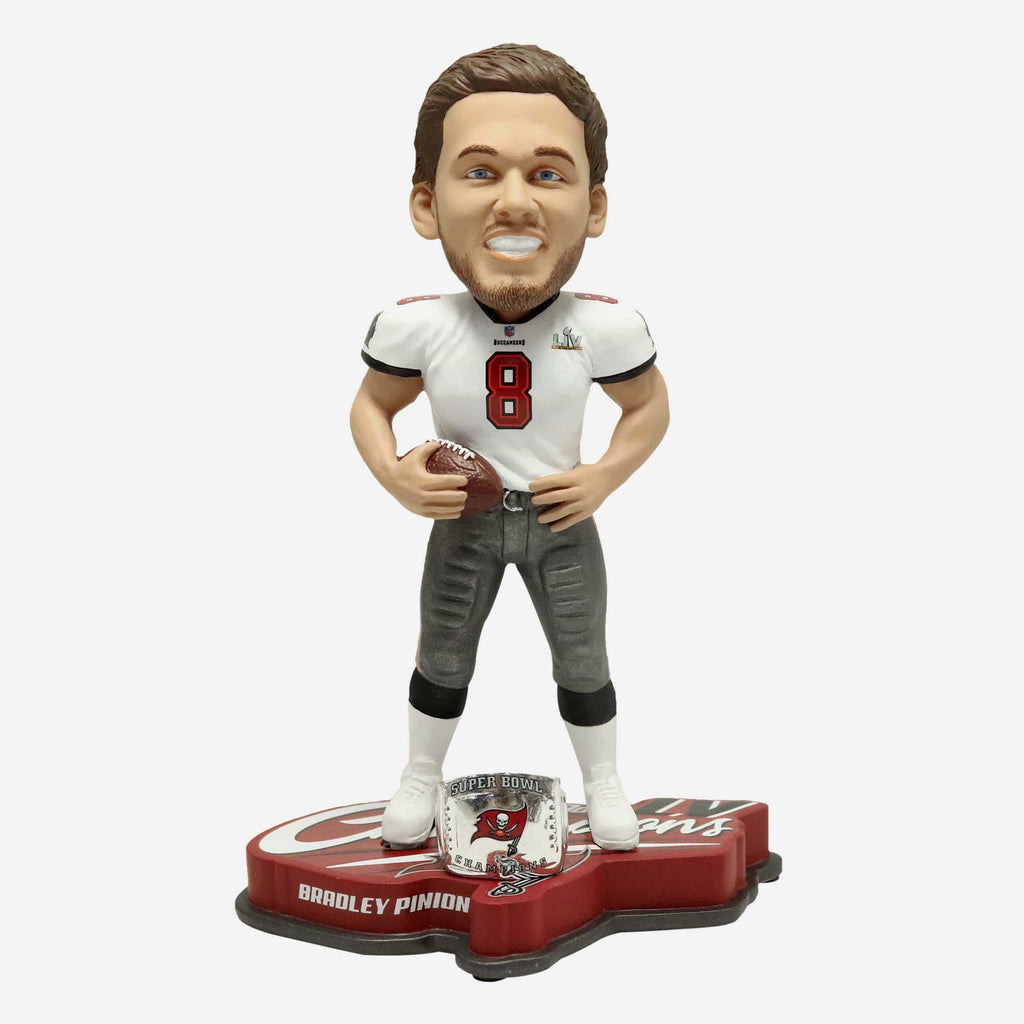 Bradley Pinion Tampa Bay Buccaneers Super Bowl LV Champions Bobblehead FOCO - FOCO.com