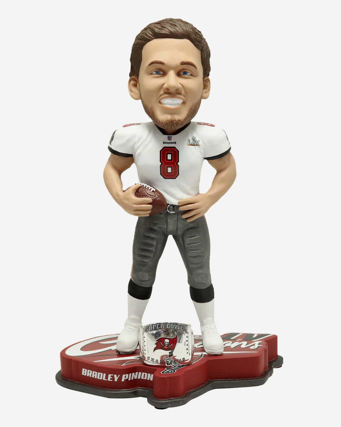 Bradley Pinion Tampa Bay Buccaneers Super Bowl LV Champions Bobblehead FOCO - FOCO.com