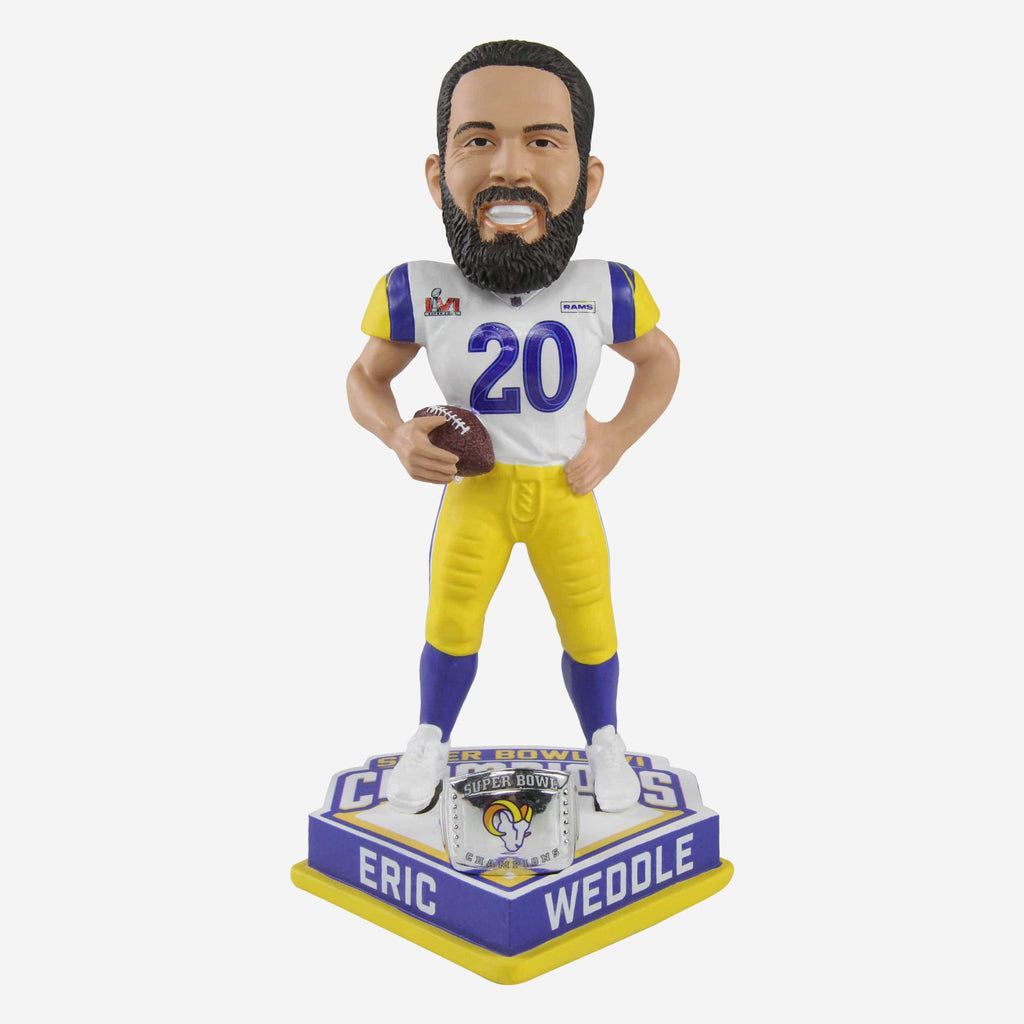 Eric Weddle Los Angeles Rams Super Bowl LVI Champions Bobblehead FOCO - FOCO.com