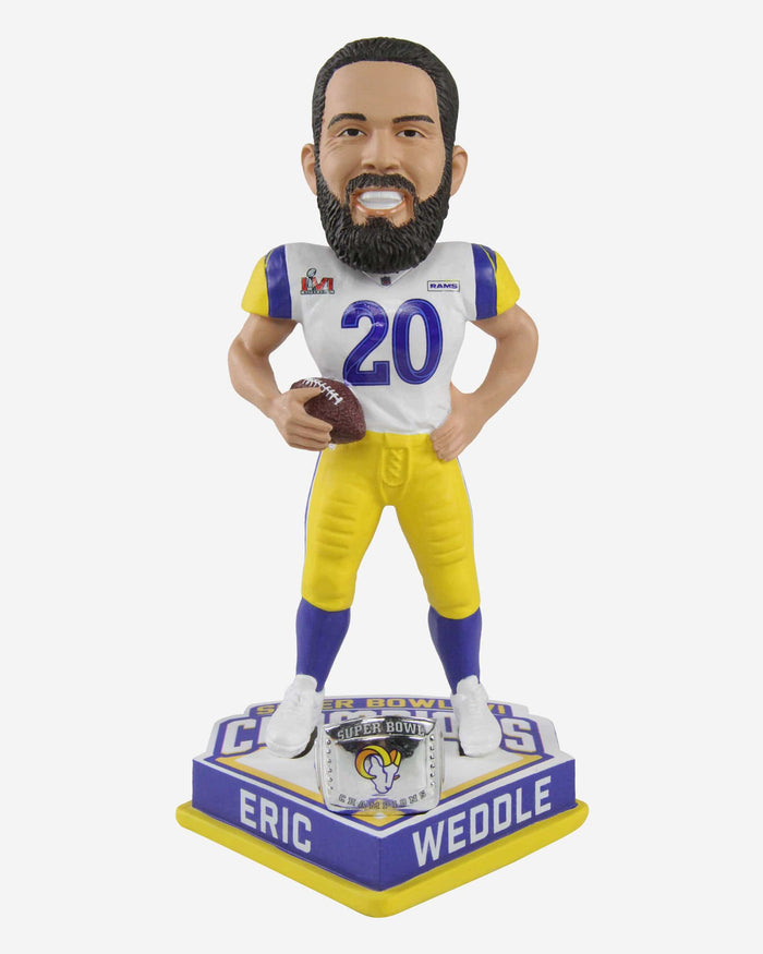 Eric Weddle Los Angeles Rams Super Bowl LVI Champions Bobblehead FOCO - FOCO.com