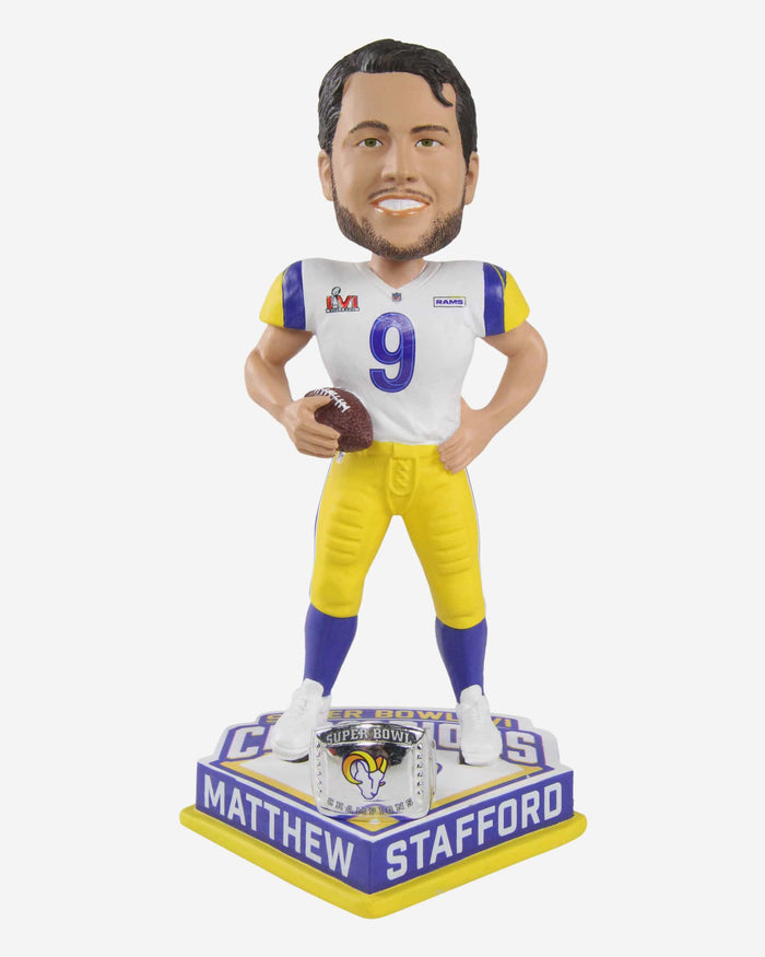 Matthew Stafford Los Angeles Rams Super Bowl LVI Champions Bobblehead FOCO - FOCO.com