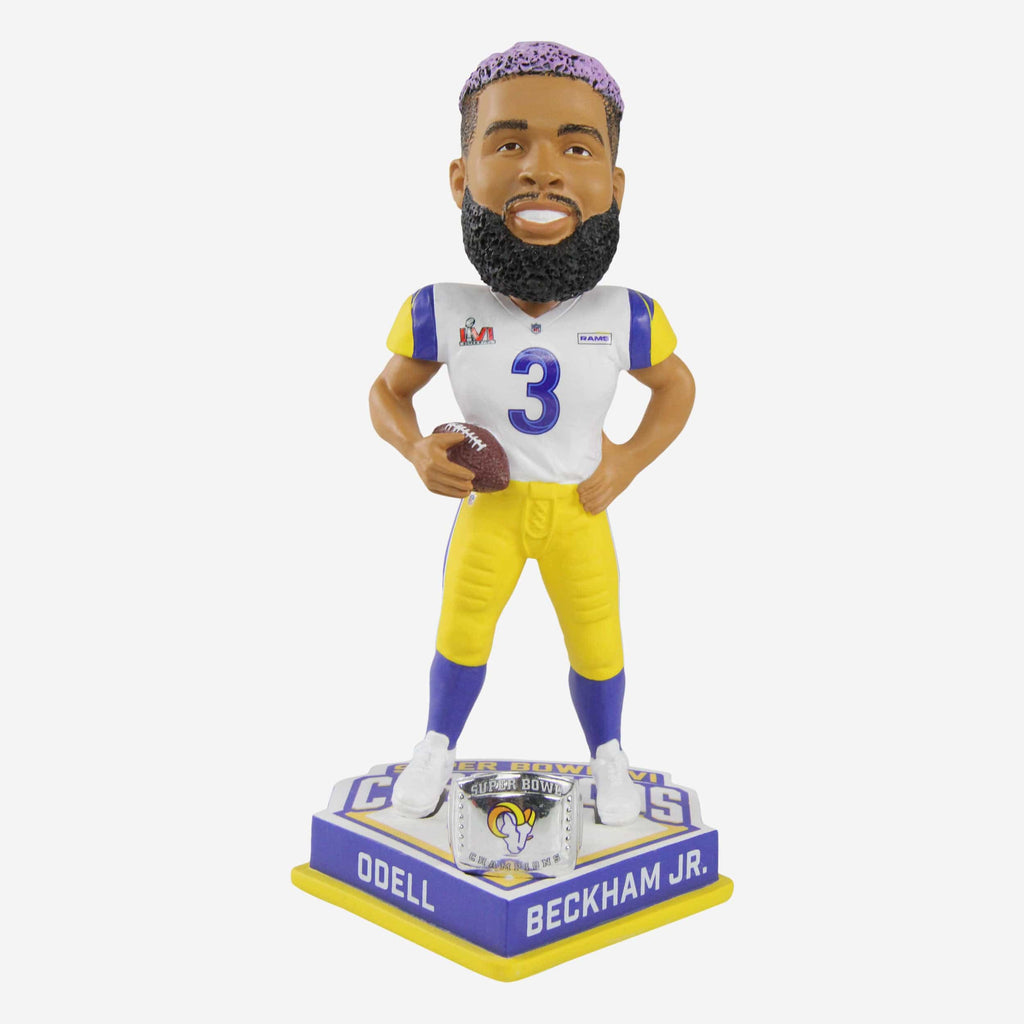 Odell Beckham Jr Los Angeles Rams Super Bowl LVI Champions Bobblehead FOCO - FOCO.com