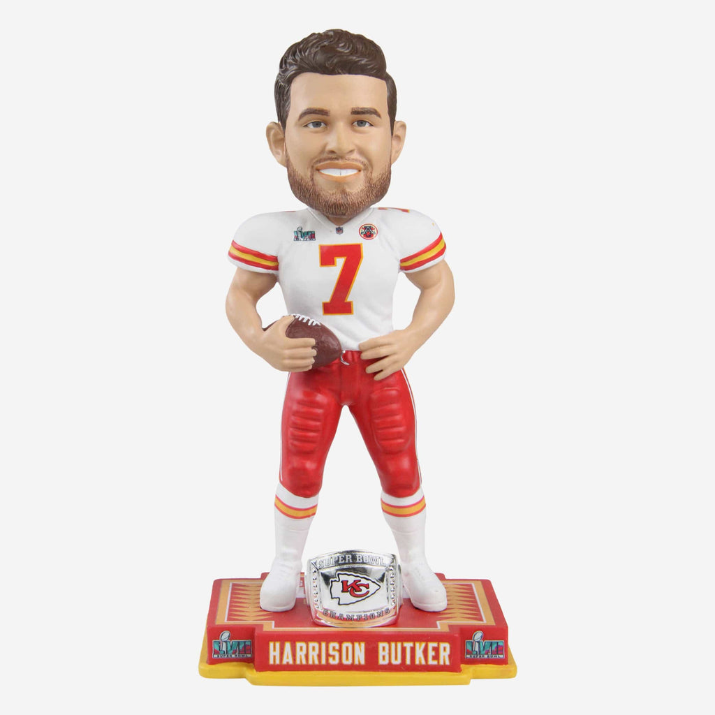 Harrison Butker Kansas City Chiefs Super Bowl LVII Champions Bobblehead FOCO - FOCO.com