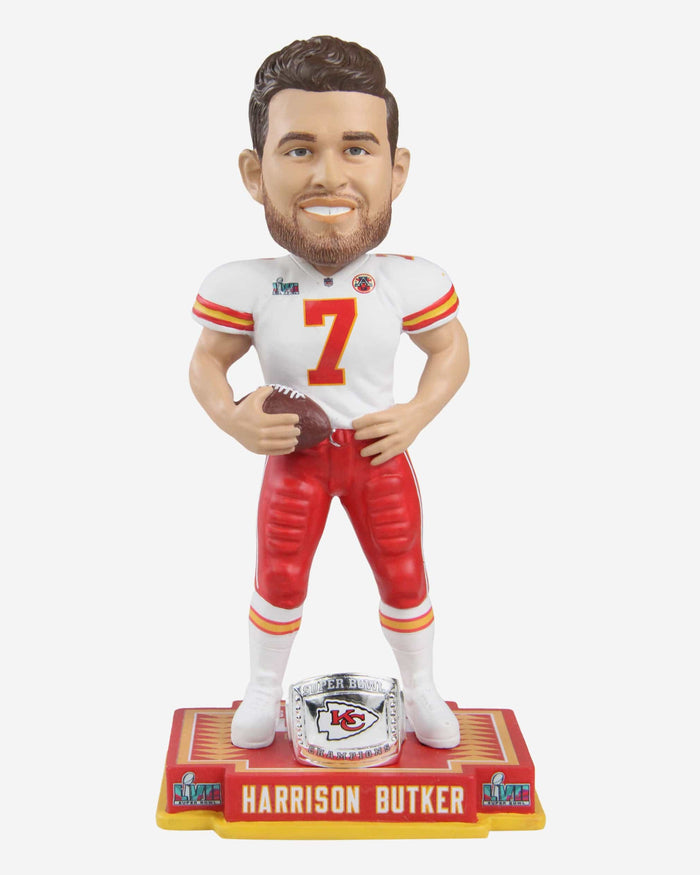 Harrison Butker Kansas City Chiefs Super Bowl LVII Champions Bobblehead FOCO - FOCO.com