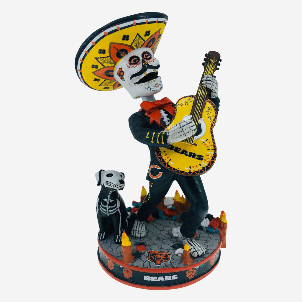 Chicago Bears Day Of The Dead Candle Base Bobblehead FOCO - FOCO.com
