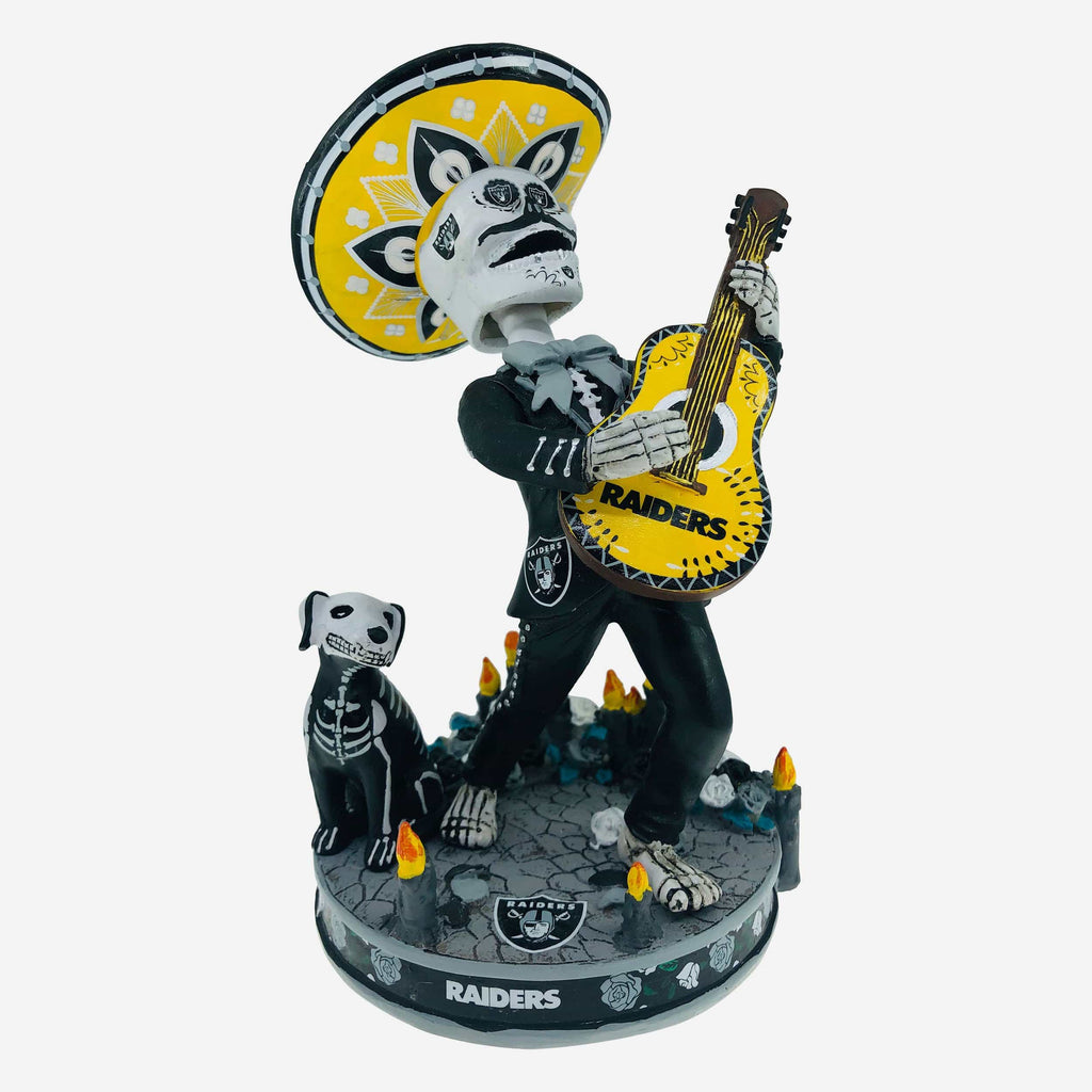 Las Vegas Raiders Day Of The Dead Candle Base Bobblehead FOCO - FOCO.com