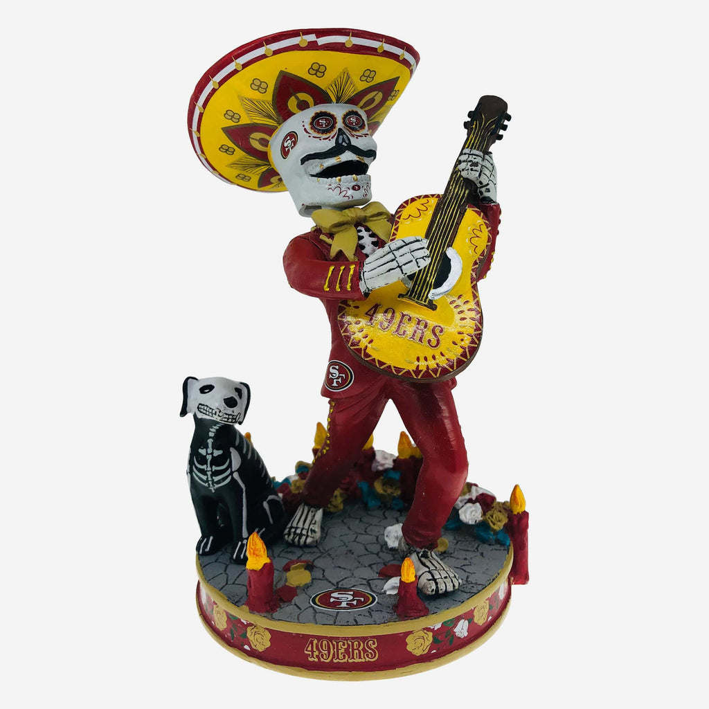 San Francisco 49ers Day Of The Dead Candle Base Bobblehead FOCO - FOCO.com