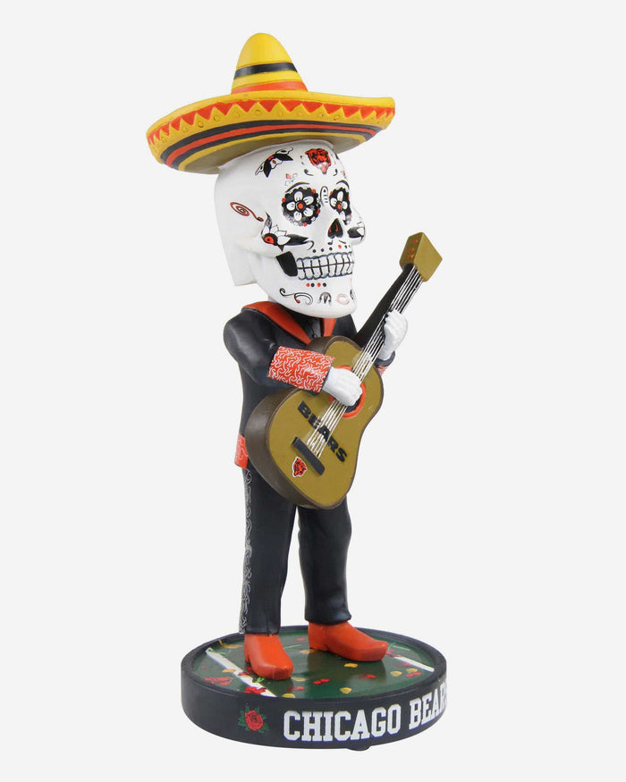 Chicago Bears Day Of The Dead Guitar Bobblehead FOCO - FOCO.com