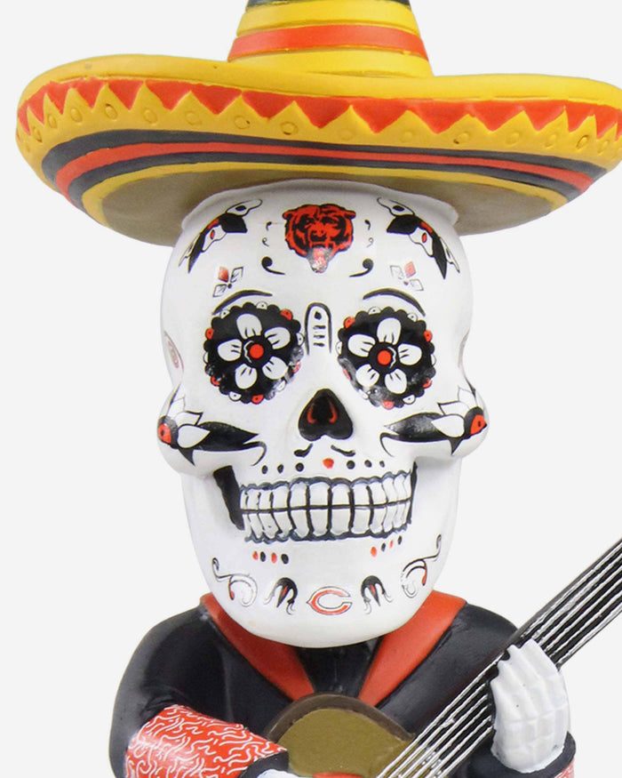 Chicago Bears Day Of The Dead Guitar Bobblehead FOCO - FOCO.com