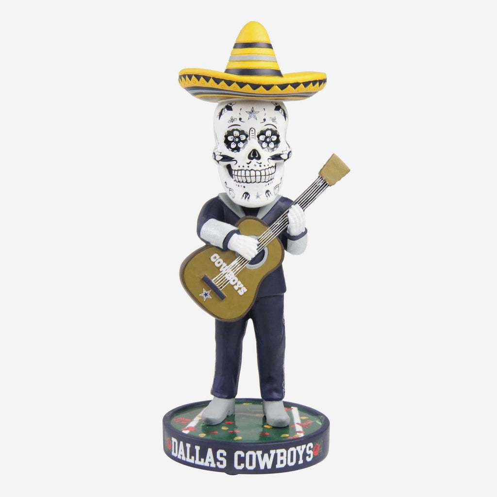 Dallas Cowboys Day Of The Dead Guitar Bobblehead FOCO - FOCO.com