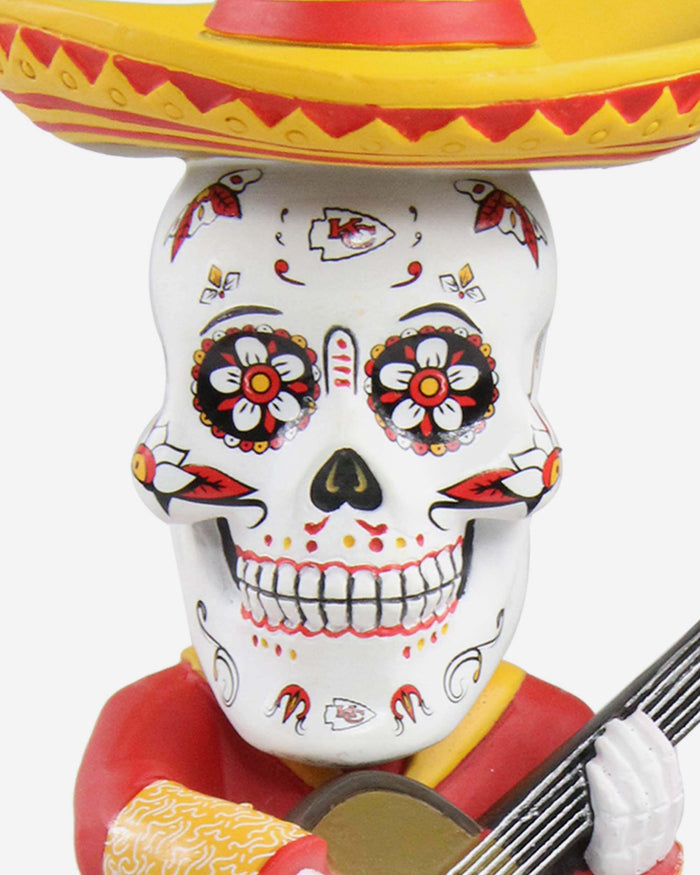 Kansas City Chiefs Day Of The Dead Guitar Bobblehead FOCO - FOCO.com