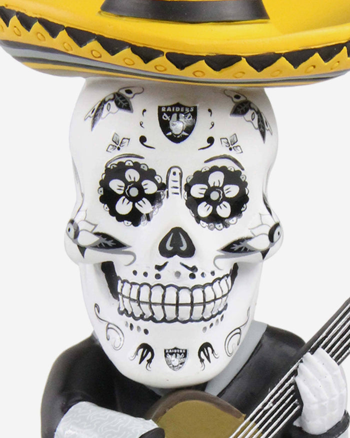 Las Vegas Raiders Day Of The Dead Guitar Bobblehead FOCO - FOCO.com