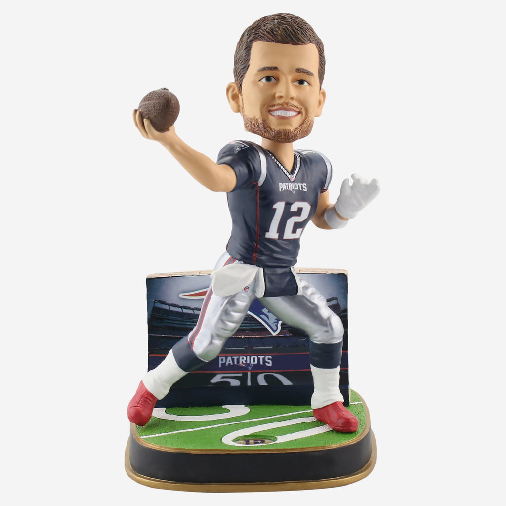 Tom Brady New England Patriots Game Day Stadium Bobblehead FOCO - FOCO.com