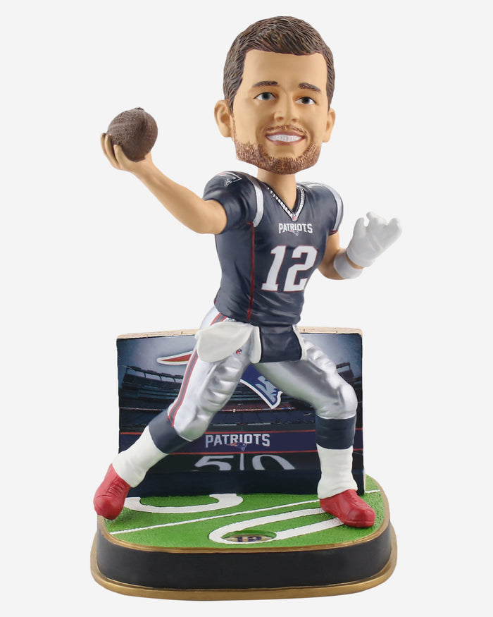 Tom Brady New England Patriots Game Day Stadium Bobblehead FOCO - FOCO.com